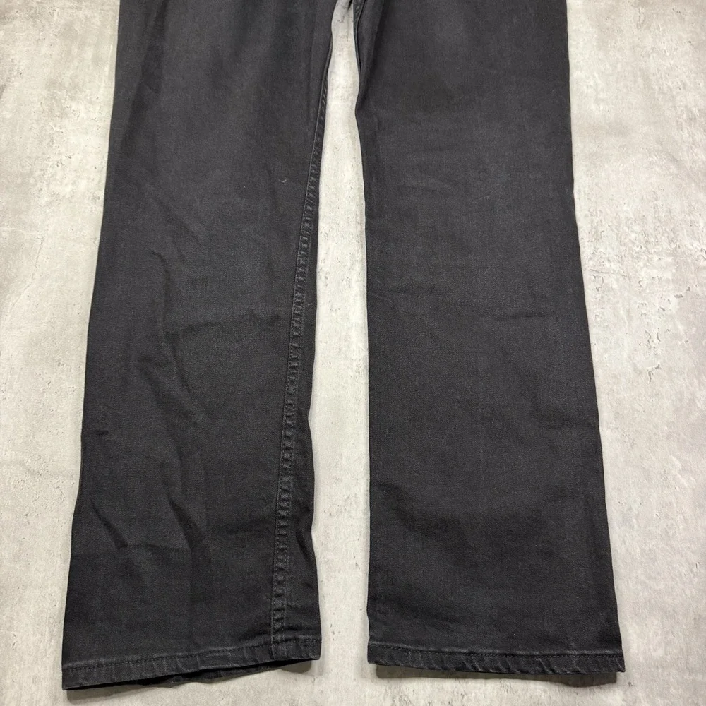 Levi's 514 Straight Fit Jeans Faded Black Denim 38x32 Mens Pants Work USA